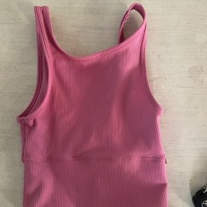 *NOT FOR SALE* Lululemon Power Pivot Rib Tank, Pink Blossom, Size 0